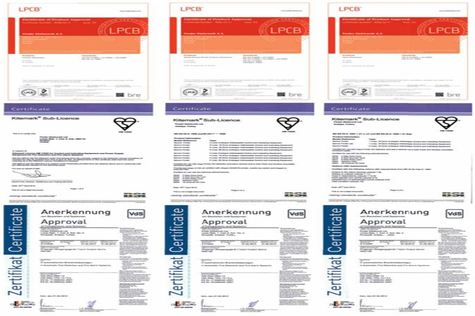 SERTİFİKALI ÜRÜNLER